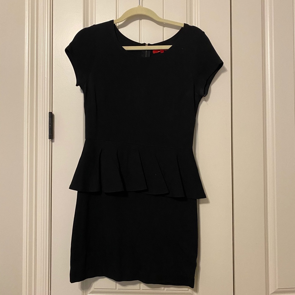 Black Peplum Dress
